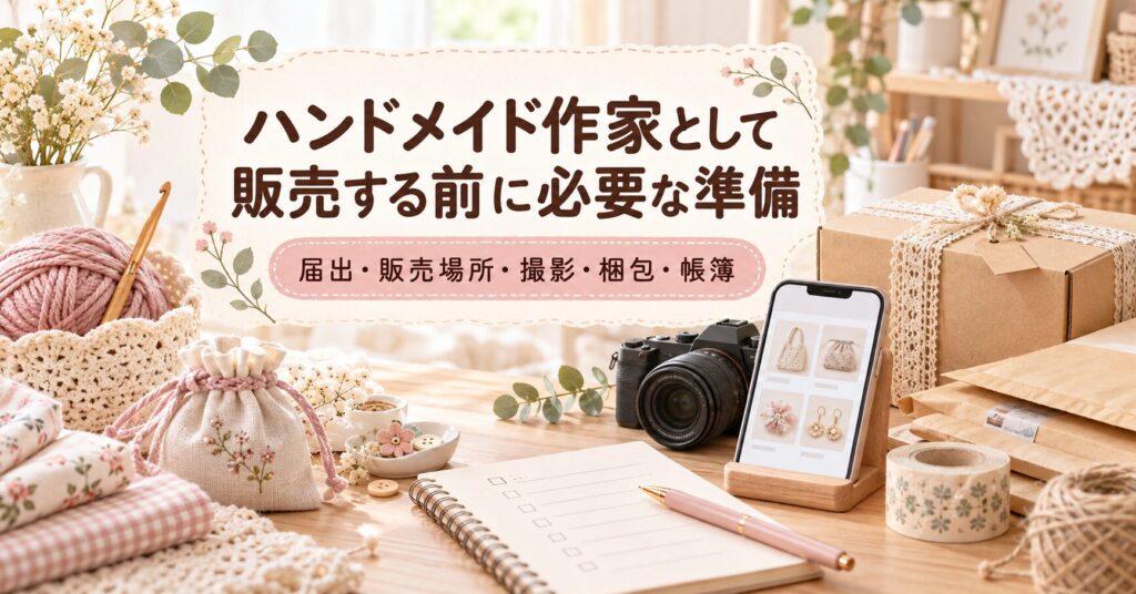 ハンドメイド作家として販売を始める前に必要な準備